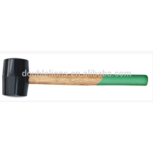 high quality hand tools,rubber hammer with wooden handle